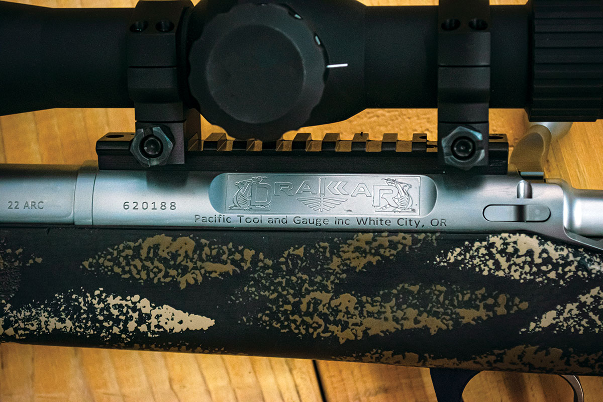 The heart of the rifle is built around the “Drakkar” action from Pacific Tool & Gauge. The action feels a cut above the rest as working the bolt is as smooth as butter and the feeding is flawless.